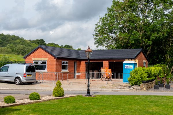 New Build Double Garage & Office and Landscaping in Newhey, Rochdale